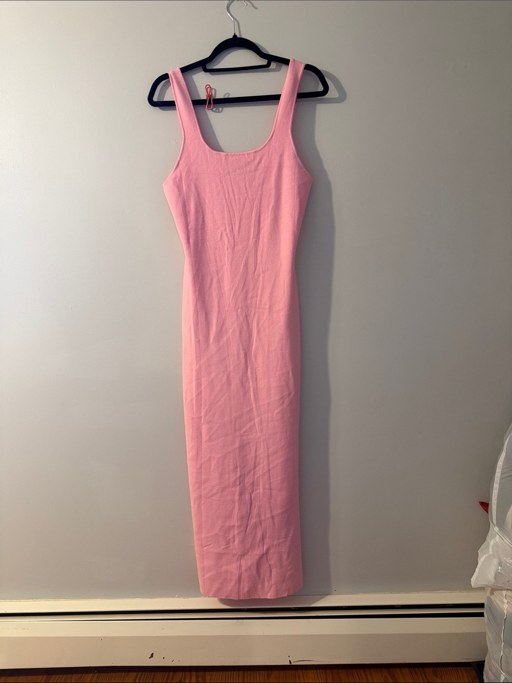 Sleeveless Pink Bodycon Maxi Dress